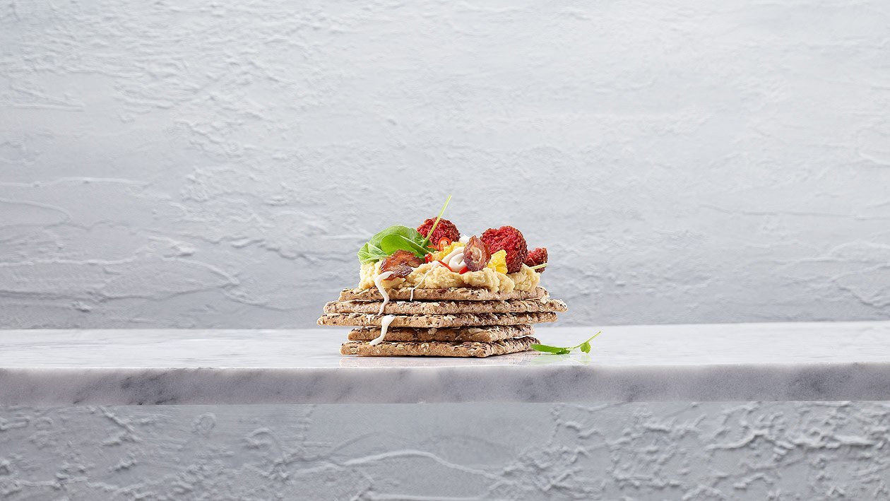 Galettes croustillantes aux falafels